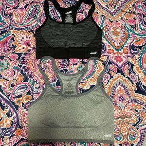 Avia Girls Bra Bundle (Gray LG) (Black M)